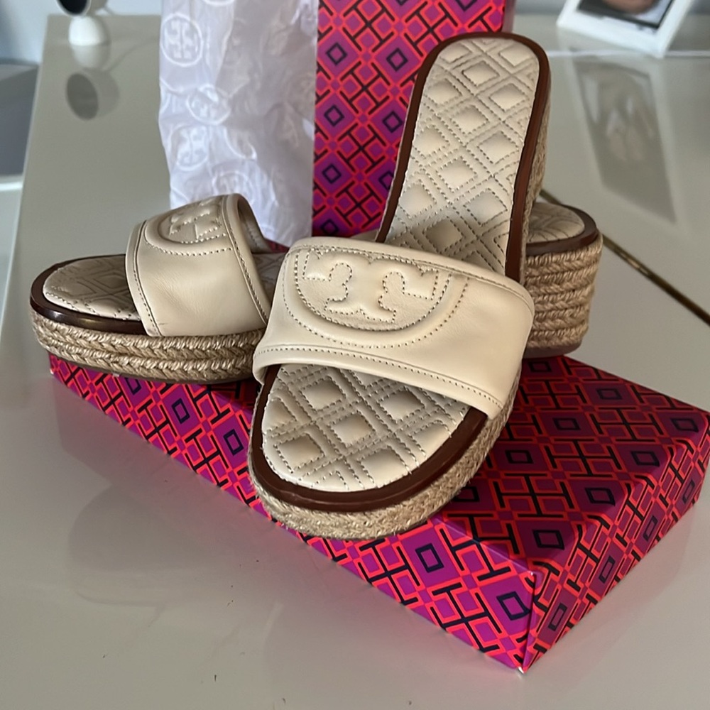 Tory Burch Fleming Slide Espadrille